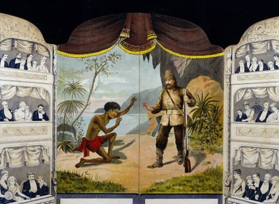 Robinson Crusoe incontra Venerdì da Unknown artist