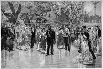 Romania: Ballo dato in onore del Principe Rodolfo (1858-1889) e della Principessa Stefania d