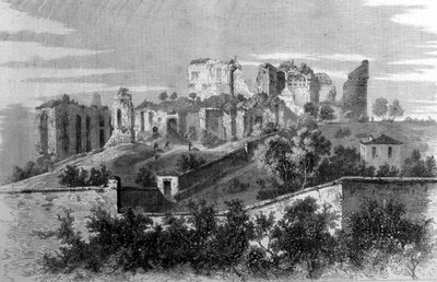 Roma, veduta del Monte Palatino e delle rovine del palazzo dei Cesari da Unknown artist