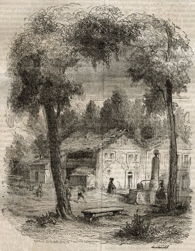 Rousseau a Motiers (Canton Neuchatel) - Illustrazione per le 