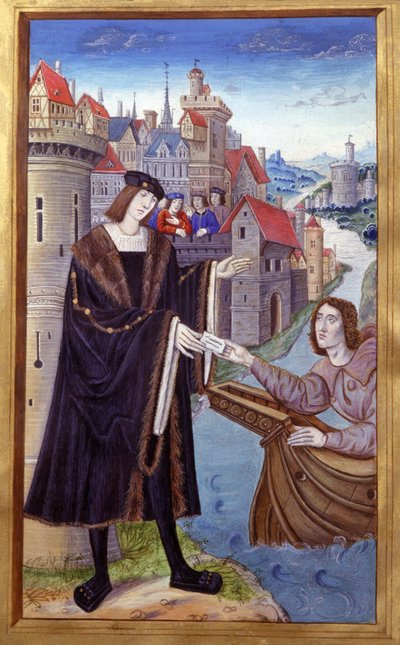 Messaggero reale (miniatura) da Unknown artist
