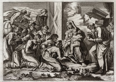 Bibbia di Royaumont, Nuovo Testamento: Adorazione dei Magi da Unknown artist