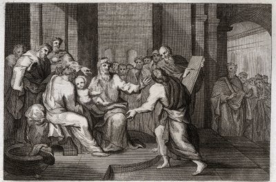 Bibbia di Royaumont, Nuovo Testamento: Circoncisione di Gesù Cristo. Illustrazione del 1811. da Unknown artist