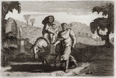 Bibbia di Royaumont, Nuovo Testamento: Fuga in Egitto da Unknown artist