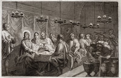 Bibbia di Royaumont, Nuovo Testamento: Le nozze di Cana. Primo miracolo di Gesù Cristo che trasformò l