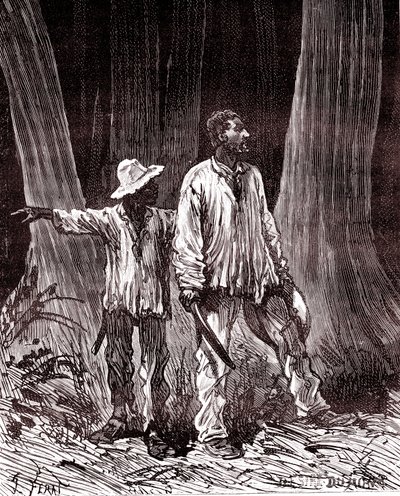 Cacciatori di gomma persi nella giungla brasiliana da Unknown artist