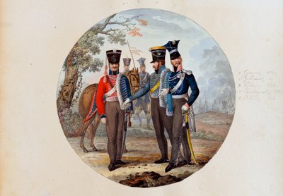 Ussari e Lancieri russi da Unknown artist