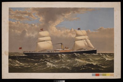 S S Bristol, White Star Line, c.1875 da Unknown artist
