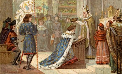 Incoronazione di Carlo VII (1403-1461) nella Cattedrale di Reims (17 luglio) da Unknown artist