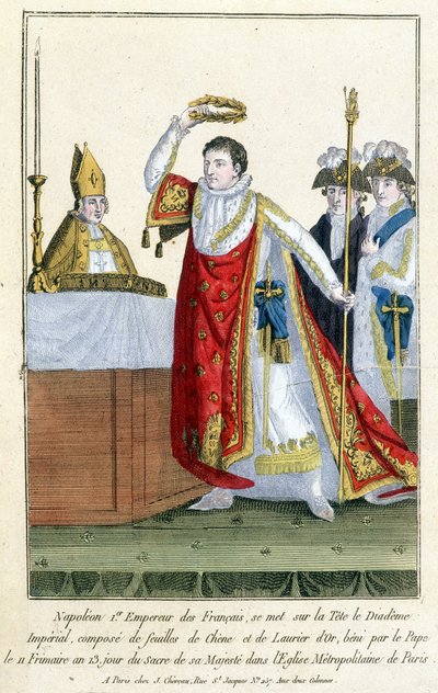 Napoleone incoronato nel 1804 da Unknown artist
