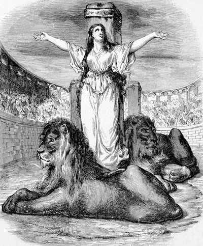 Santa Blandina, giovane schiava cristiana, martirizzata nell