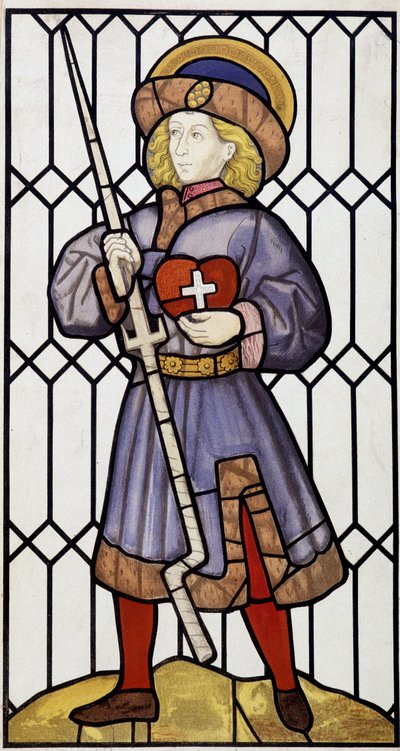 San Erasmo dopo una vetrata a Saint Quentin da Unknown artist