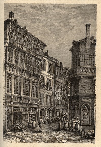 Saint Malo (Saint-Malo) casa di Duguay Trouin (René Dugay-Trouin) - incisione in "PATRIE" - DESCRIZIONE PITTORESCA DELLA FRANCIA IN 6 VOLUMI DI LUCIEN HUARD - fine XIX secolo da Unknown artist