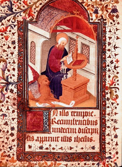 San Marco Miniatura da "Le Ore di Edoardo I (Duarte) del Portogallo (1391-1438)" 15° secolo Lisbona, Torre do Tombo da Unknown artist