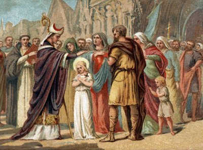 Santa Genoveffa, patrona di Parigi con San Germano d