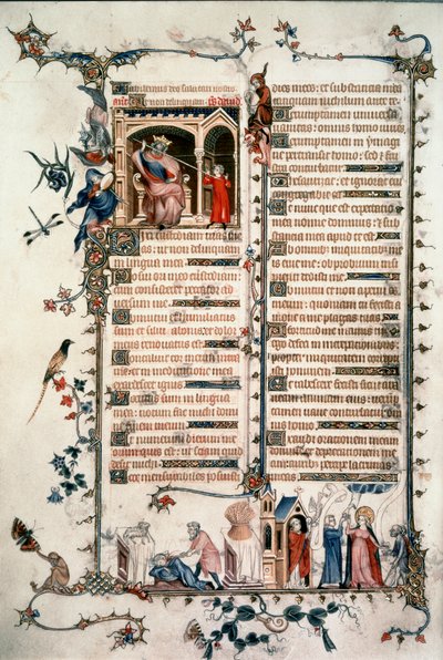 Saul che minaccia Davide, Caino che uccide Abele, Allegorie dell
