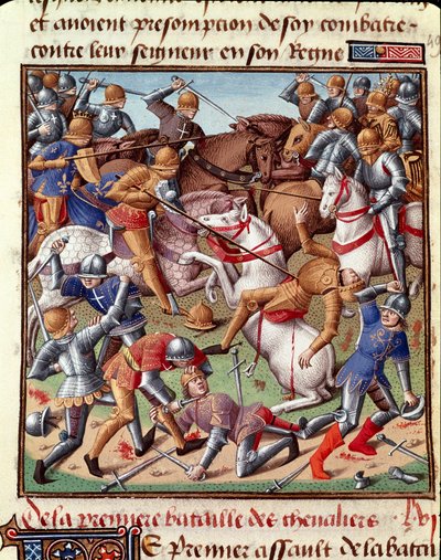 Scena di battaglia, miniatura in 
