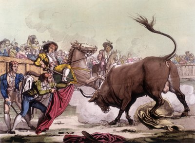 Scena di corrida in Spagna, circa 1820 da Unknown artist
