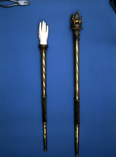 Scettri usati (la mano della giustizia) per l