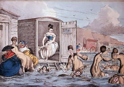 Bagni di mare a Brighton - XIX secolo, B.N. da Unknown artist