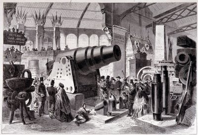 Sezione di Metallurgia Prussiana (Cannone) nella Galleria delle Macchine da Unknown artist
