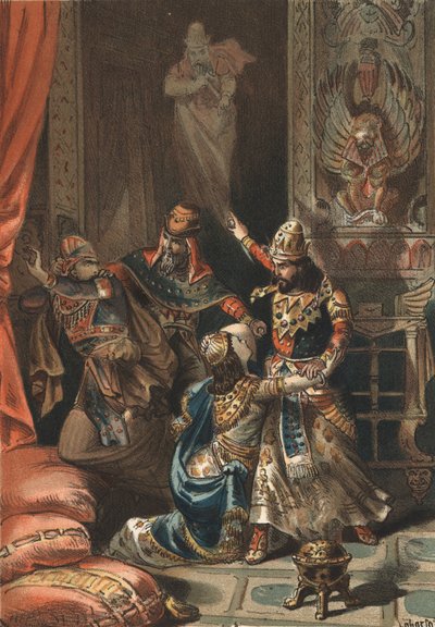 Semiramide, leggendaria regina di Assiria e Babilonia, e suo figlio Ninias da Unknown artist