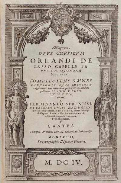 Spartito dei Psalmi Poenitentiales di Roland de Lassus (1604) da Unknown artist