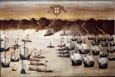 Navi nel porto di Genova da Unknown artist