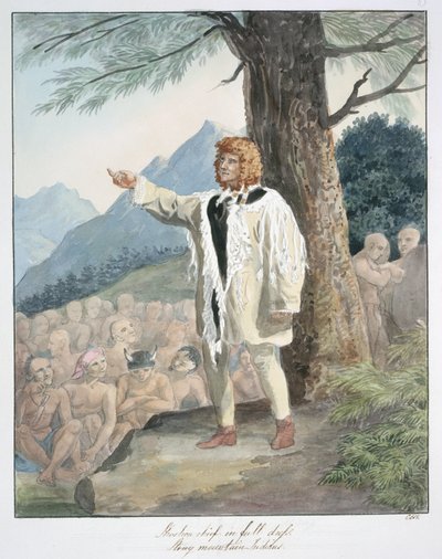 Capo Shoshone in abito completo, Indiano di Stony Mountain, c.1843-50 da Unknown artist