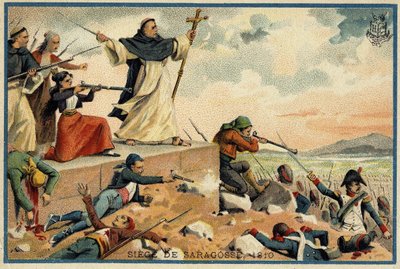 Assedio e cattura di Saragozza nel 1809 da Unknown artist