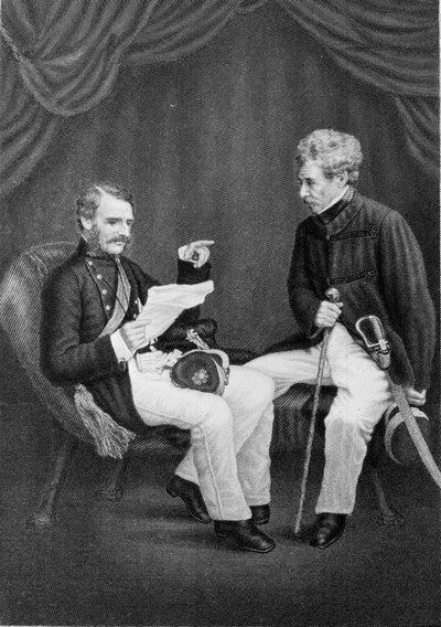 Sir Colin Campbell e il Maggiore Generale Mansfield da Unknown artist