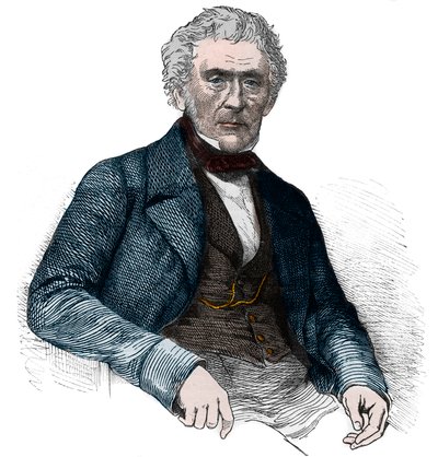 Sir David Brewster, fisico scozzese - Ritratto di David Brewster (1781-1868) da Unknown artist
