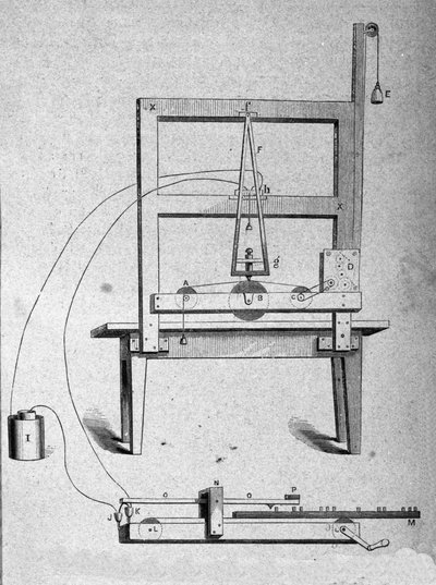 Schizzo del primo telegrafo dell