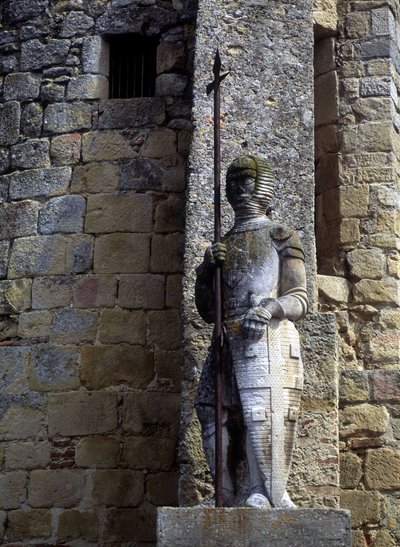 Statua di un guerriero cataro sulla porta di Avignonet nel Lauragais (31) da Unknown artist