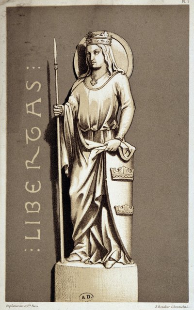 Statua che rappresenta La Libertà di Chartres da Unknown artist