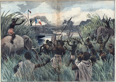 Presa di possesso del Lago Ciad (Africa) da Unknown artist