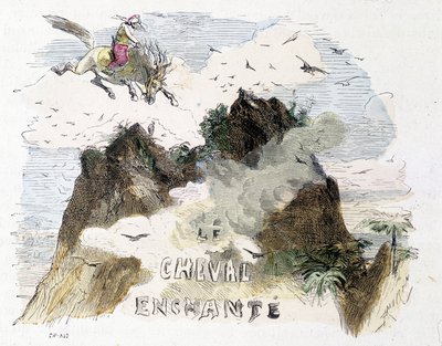 Racconto: Il cavallo incantato - in "Le Mille e una Notte", ed. Emile Guérin, raccontato da Md Bondet, Parigi, n.d. da Unknown artist