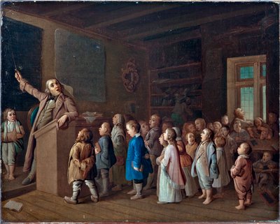 Insegnamento nella scuola di campagna da Unknown artist