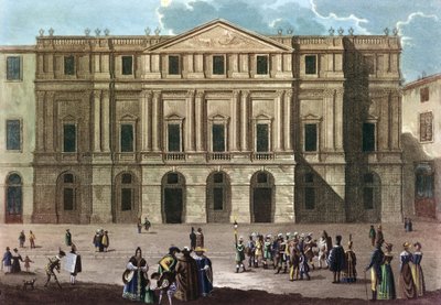 Teatro alla Scala a Milano in Italia nel XIX secolo da Unknown artist