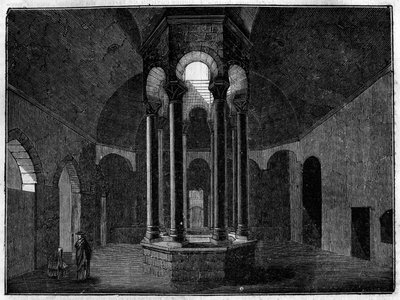 I bagni arabi di Girona (Girona) in Spagna da Unknown artist