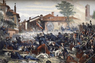 La battaglia di Magenta del 4 giugno da Unknown artist