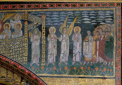 I beati guidati da un angelo: (dettaglio) dall