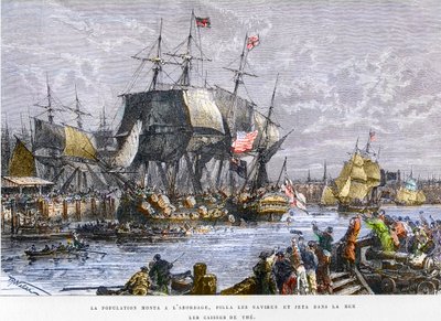 Il Boston Tea Party, 16 dicembre da Unknown artist