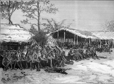 La missione Brazza in Africa occidentale (Pietro Paolo Savorgnan di Brazza o Pierre Paul François Camille Savorgnan de Brazza) da Unknown artist