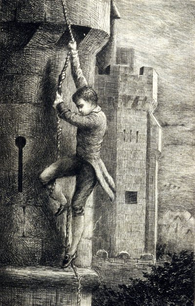 La Certosa di Parma di Stendhal. Incisione del XIX secolo da Unknown artist
