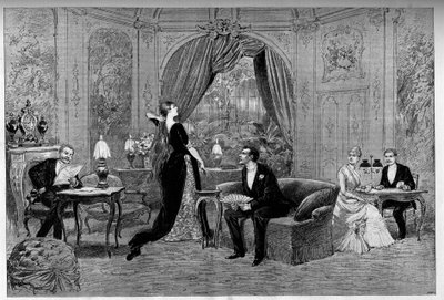 Il conte di Riverolles, Francine, Stanislas de Grandredon, Therese Smith e Henri de Simeux, personaggi della commedia 