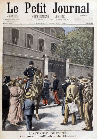 Il caso Dreyfus: la prigione militare di Rennes - in "Le Petite Journal" del 09/07/1899 da Unknown artist