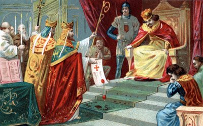 Scomunica di Roberto II il Pio (ca. 970-1031), re di Francia, nel 997 da Unknown artist