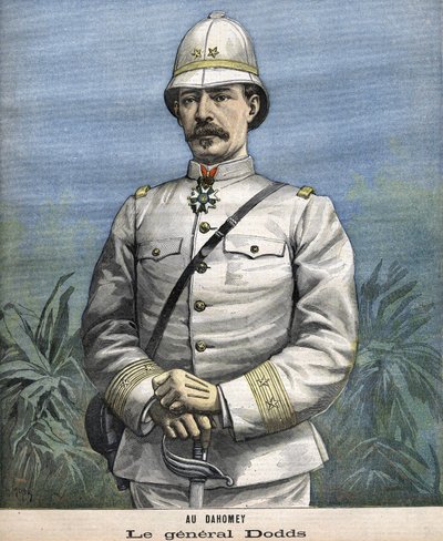 Il Generale francese Alfred Amédée Dodds (1842-1922) in Benin (Dahomey) nel 1892 da Unknown artist