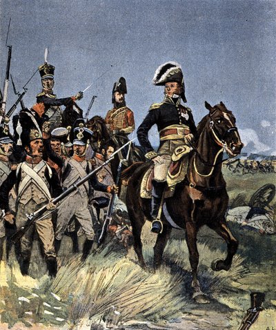 Le grandi battaglie - Maresciallo Michel Ney (1769-1815) a Friedland, 14 giugno da Unknown artist